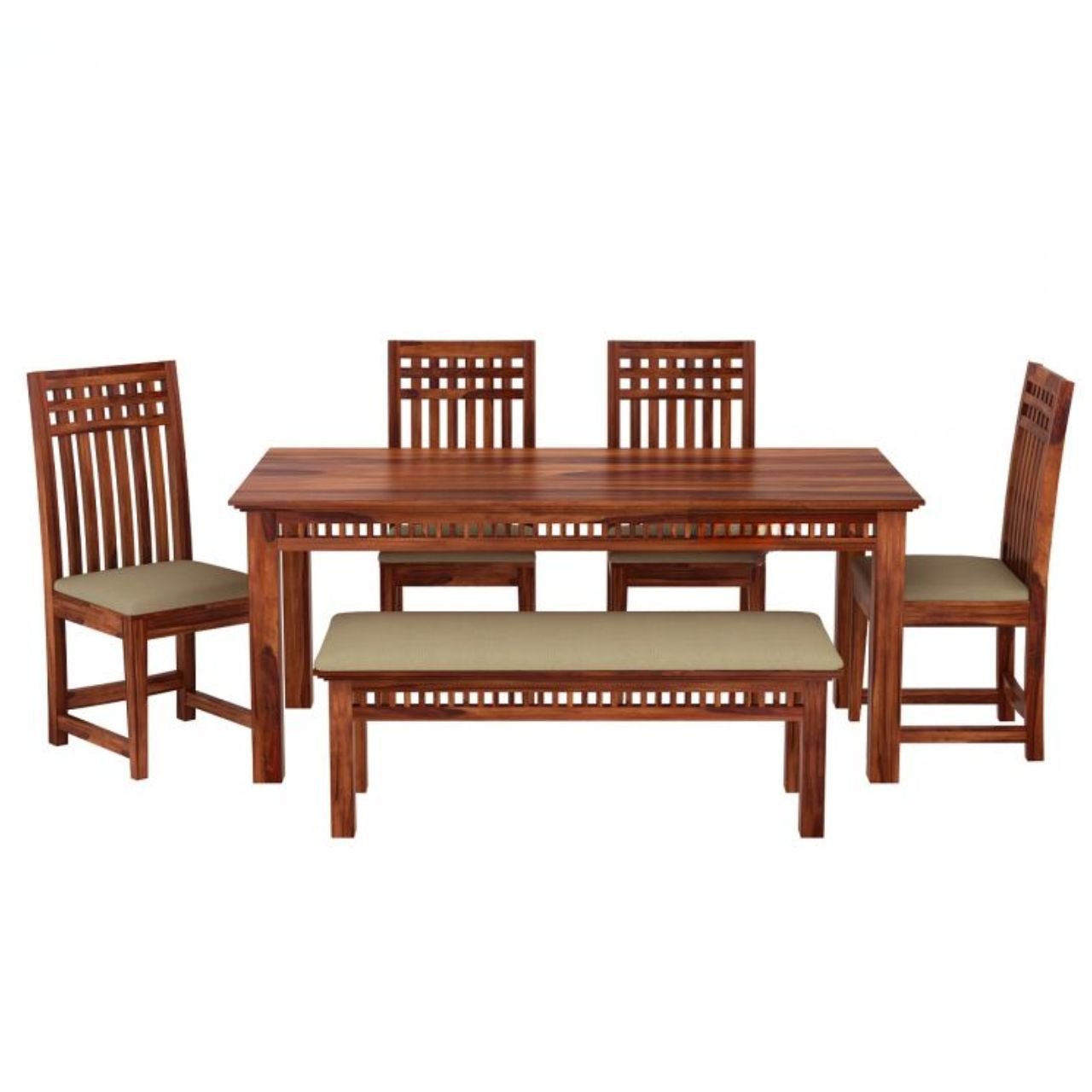 Treven Dining Table Set With Bench - Image 2