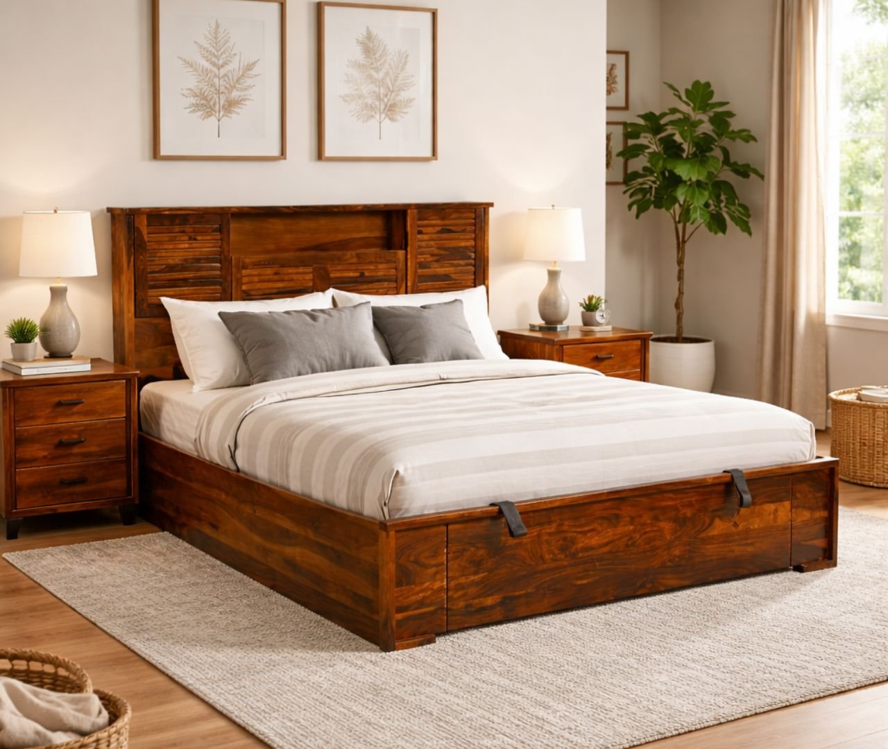 WillowWood Queen Bed Hydraulic Storage